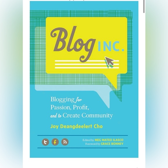 Indigo Other - Blog Inc. Book by Joy Deangdeelert Cho, monetize blogging influencer